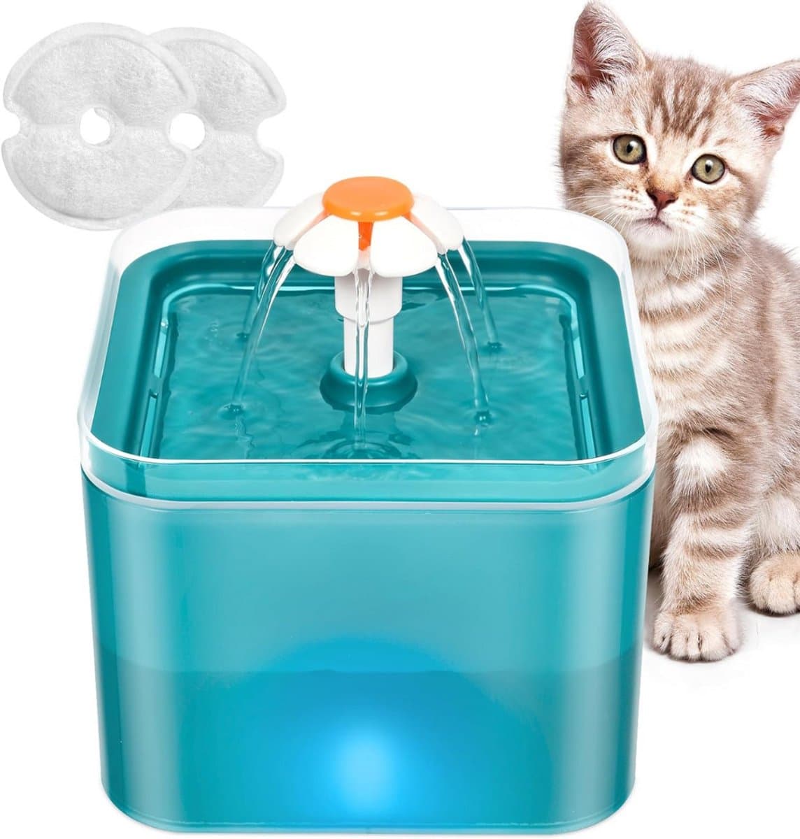 Drinkfontein Kat - Kattenfontein - Drinkbak Hond - Waterdispenser - Groen