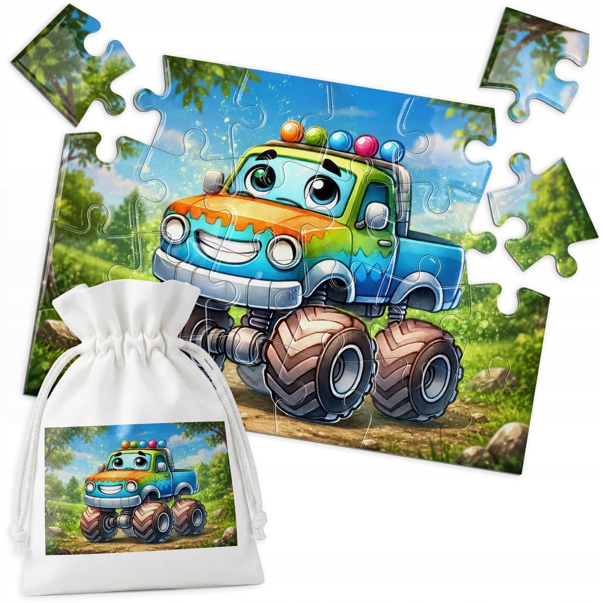 Grote Monster Truck Puzzel 24 Stukjes - Leuk voor Kinderen
