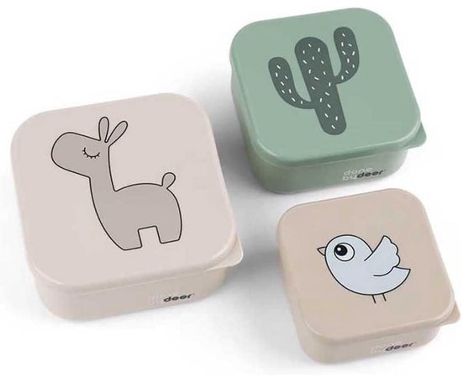 Set van 3 snackboxen voor kinderen - Voor lunch en tussendoortjes