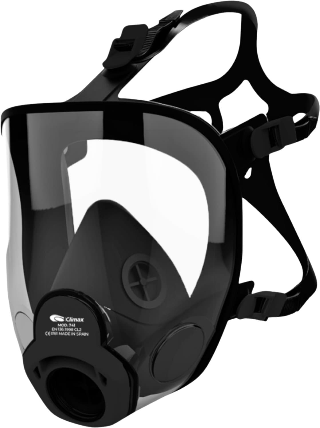 Climax Volgelaatsmasker - Comfort Gas Masker - 741 - EN 148-1 (Rd40) Aansluiting