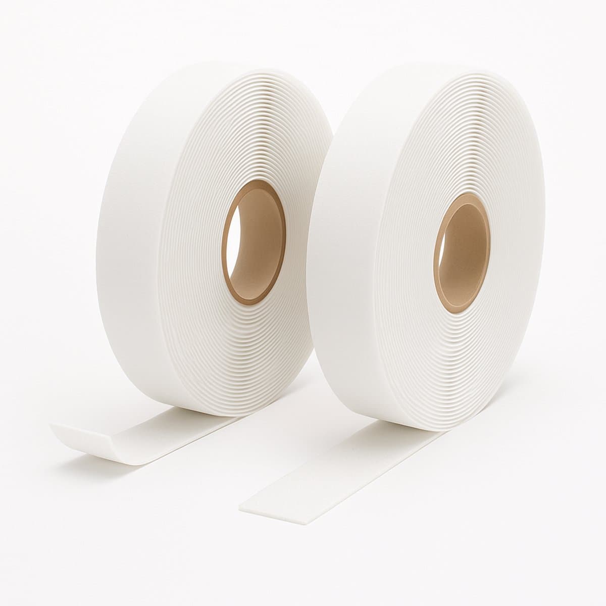 Klittenband Naaibaar 25mm - 25 Meter - Haak + Lus – Wit – Bodutex