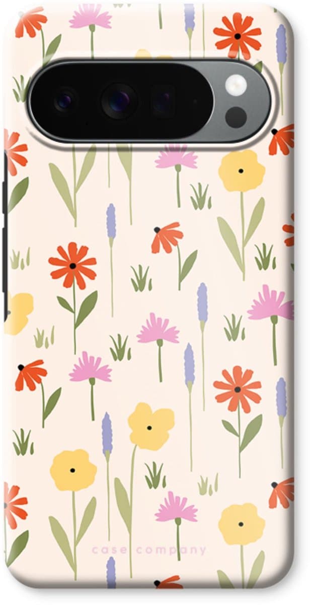 Case Company® - Hoesje geschikt voor Google Pixel 10 Pro XL hoesje - Floral - Tough Case - Maximale Bescherming alle Kanten en Schermrand