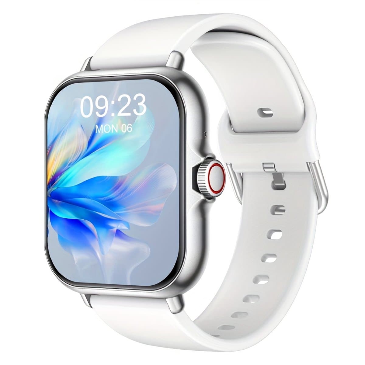 Sjika - Smartwatch – Bluetooth bellen & berichten – Fitness & slaapmonitor – 100+ sportmodi – iPhone & Android – Zilver - RVS - Mannen & Vrouwen