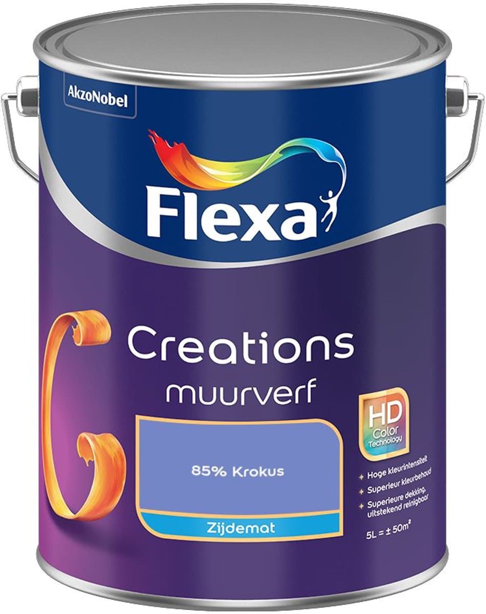 Flexa Creations Muurverf Zijdemat 85% Krokus 5 L