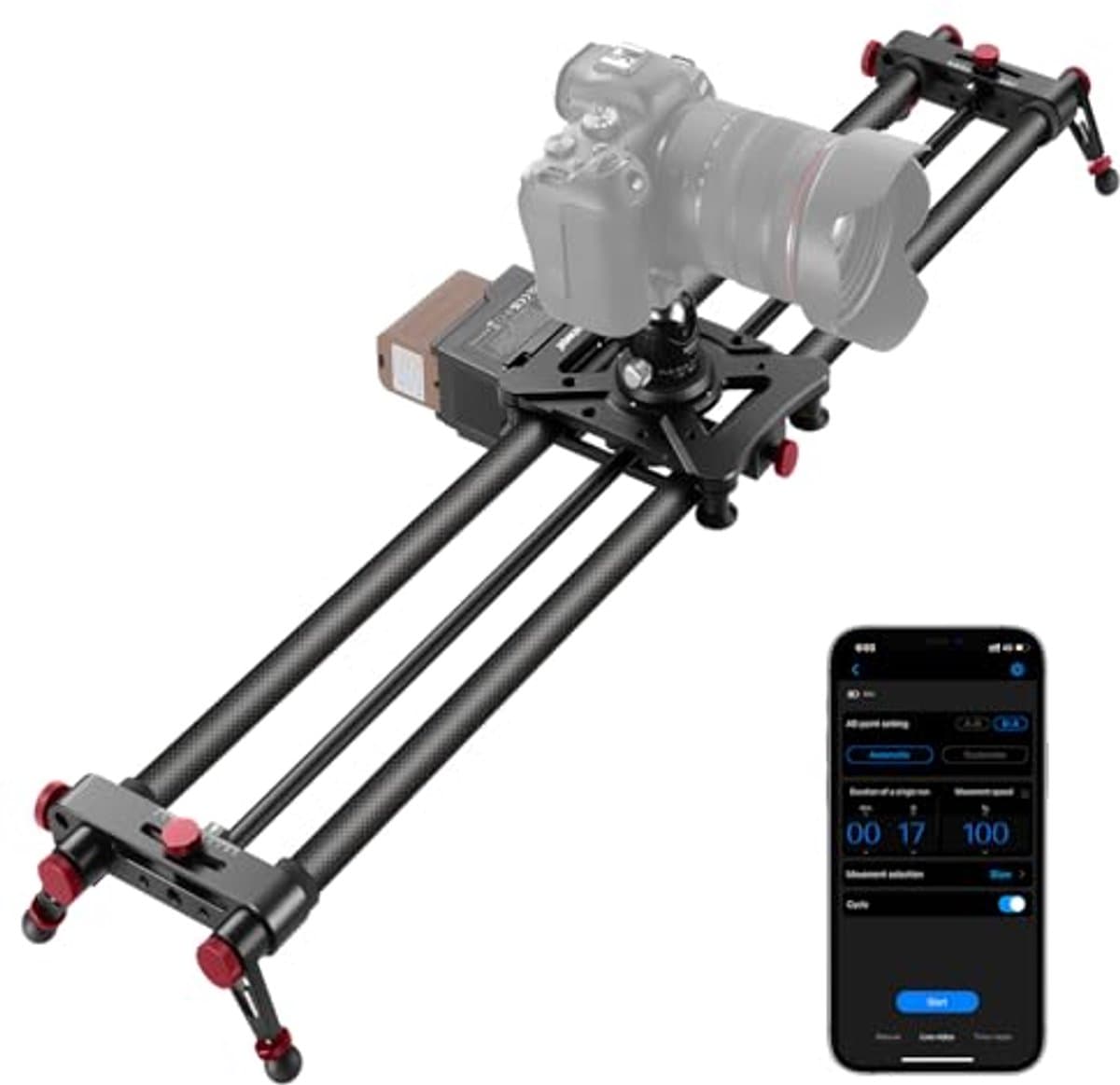 Gemotoriseerde Cameraschuiver 80 cm met Wireless Control en 4400 mAh Batterij voor DSLR
