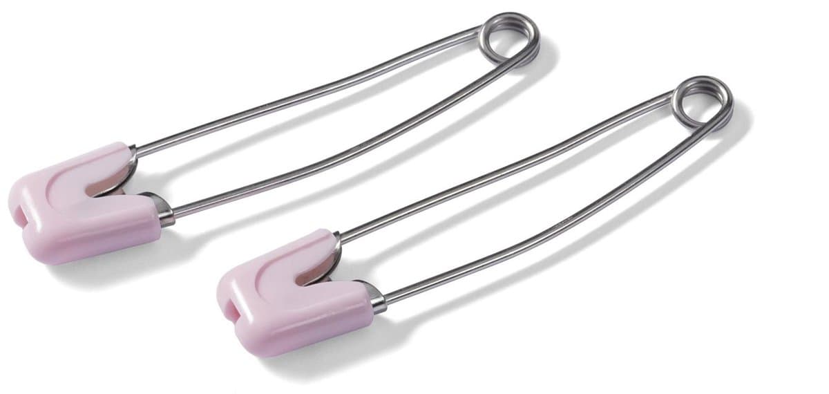 PRYM Babyveil.speld edelstaal roze 086102 - Veiligheidsspelden - Prym