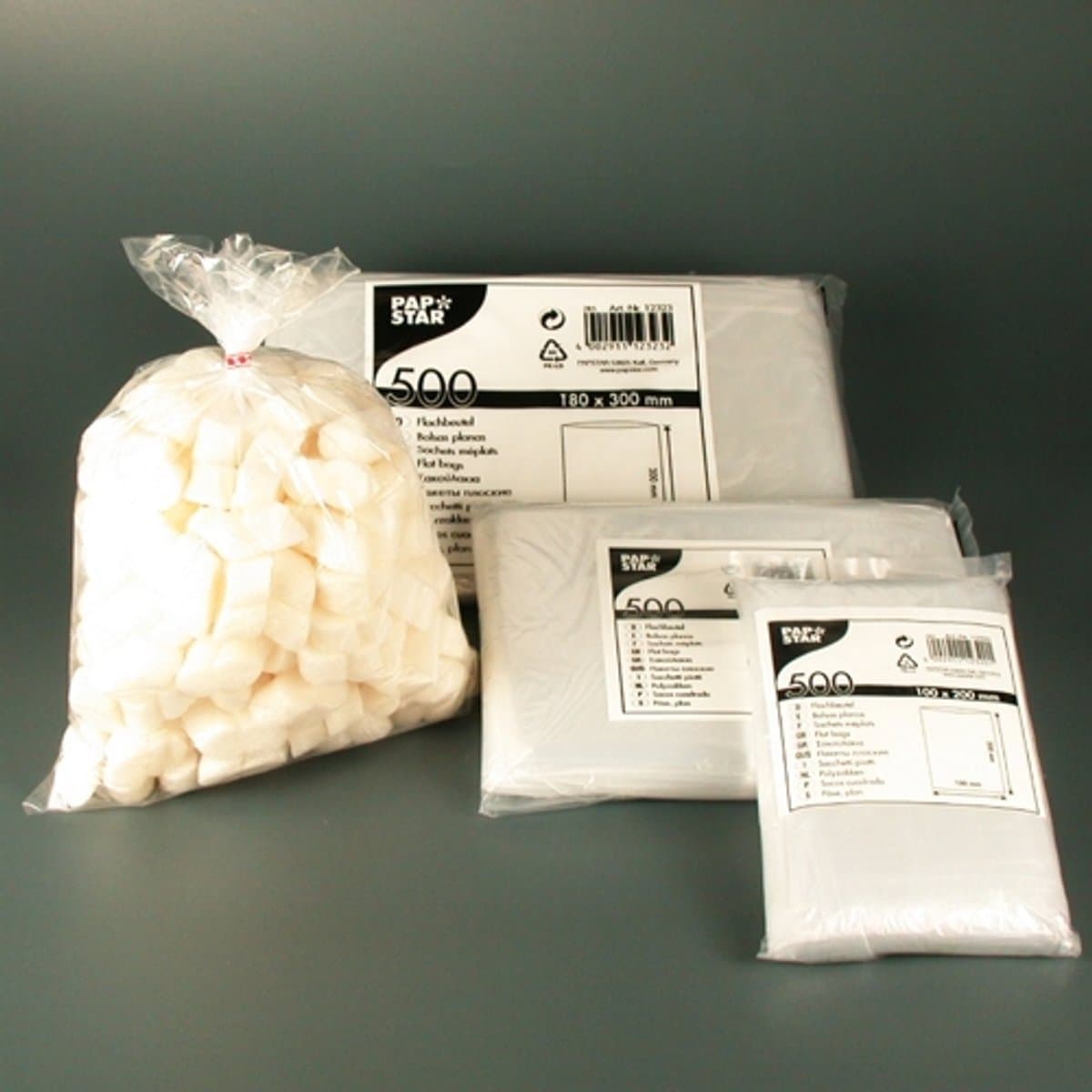 500 Poly-zak, LDPE 40 cm x 28 cm transparant