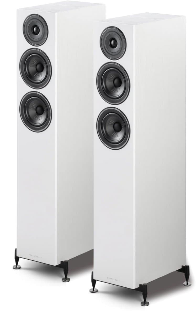 Wharfedale Diamond 12.4 Vloerstaande Speakers - Hifi Stereo Set - Passieve Speakers - 2,5-Weg Luidsprekers - Wit