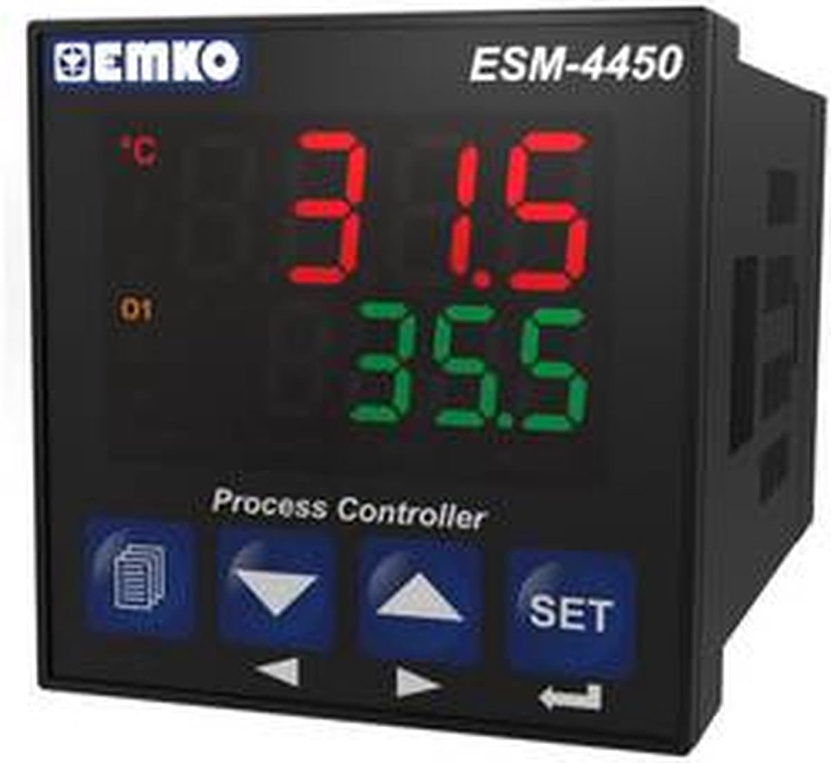Emko ESM-4450.1.20.1.1/01.04/0.0.0.0 2-punt, P, PI, PD, PID Temperatuurregelaar Pt100, J, K, R, S, T -200 tot 1700 °C R