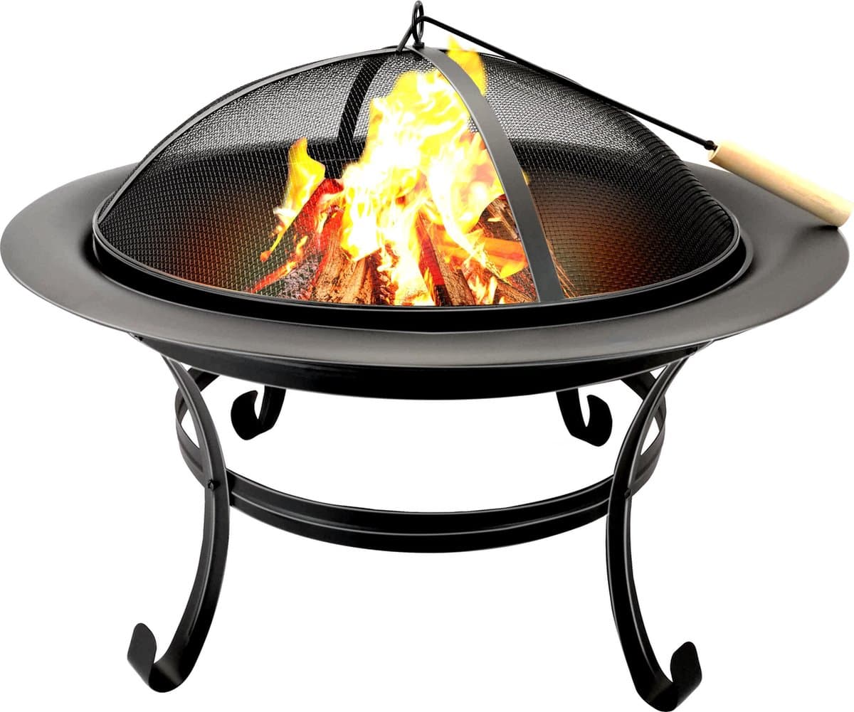 BBQ Collection verwarmingshaard tuinhaard - koolstofstaal, 77 x 17 x 76 cm