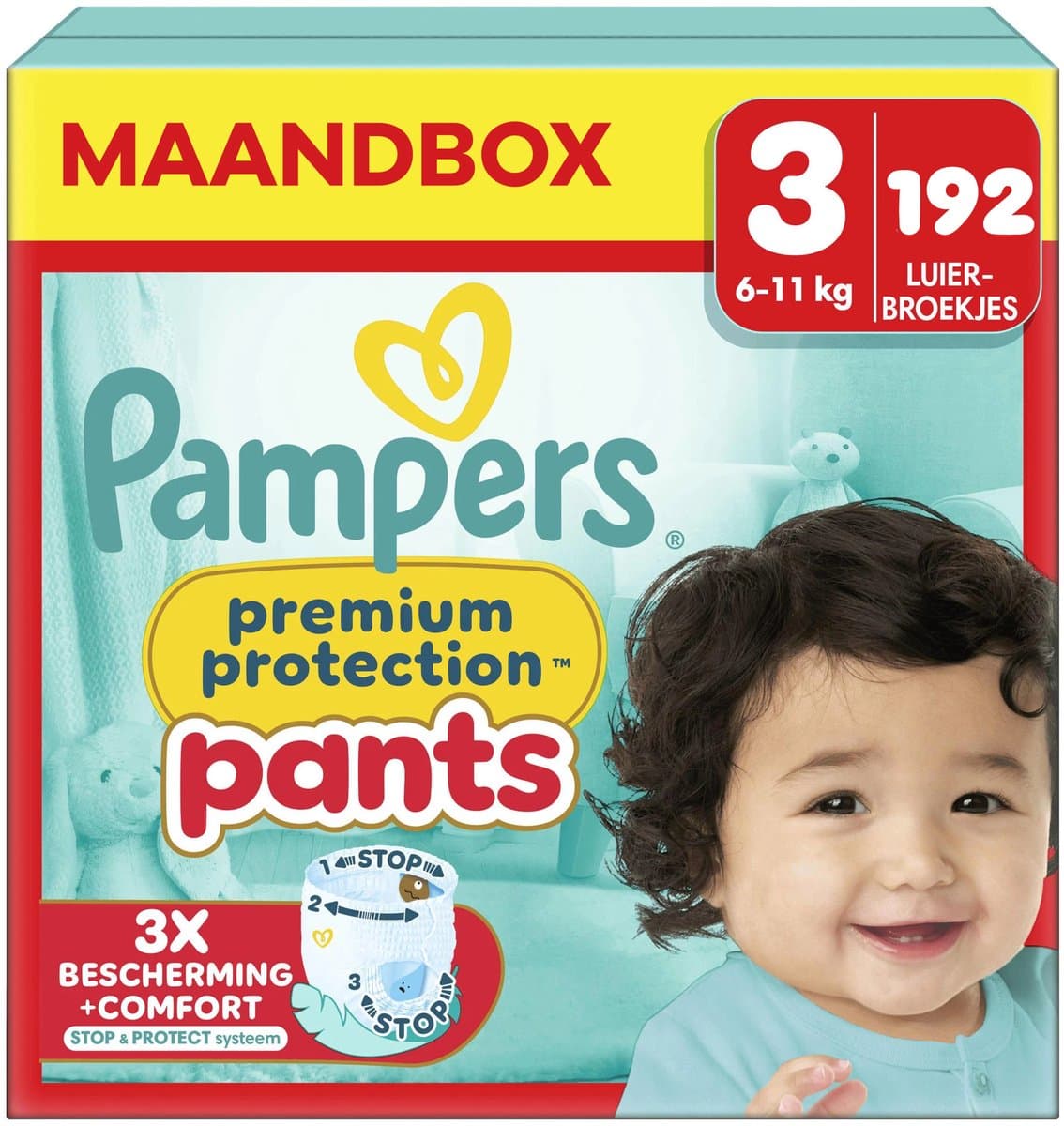 Pampers Premium Protection Pants Maat 3– Maandbox 192 Pants