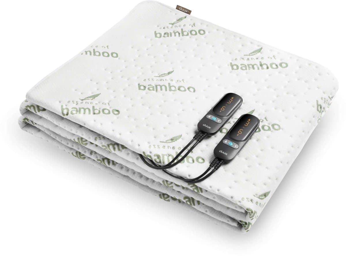 Duux Snooze Bamboo Elektrisch Onderdeken – 6 standen – 155x200 cm