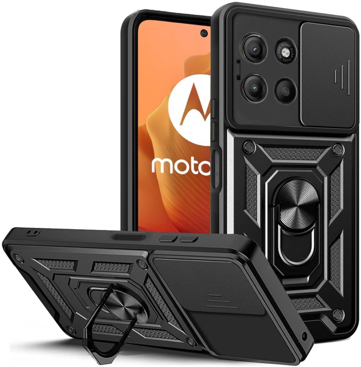 Tech-Protect Camshield Pro Voor Motorola Moto G15 Gehard Glas En Hoesje