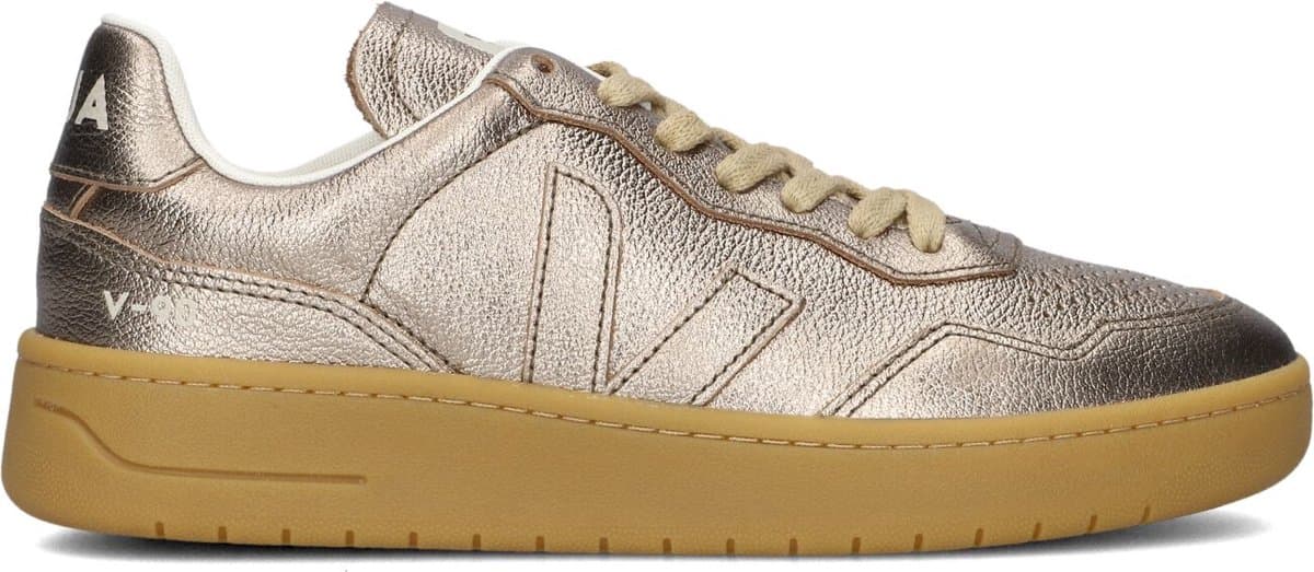 Veja V-90 Sneakers - Leer - Dames - Bronskleurig - Maat 37