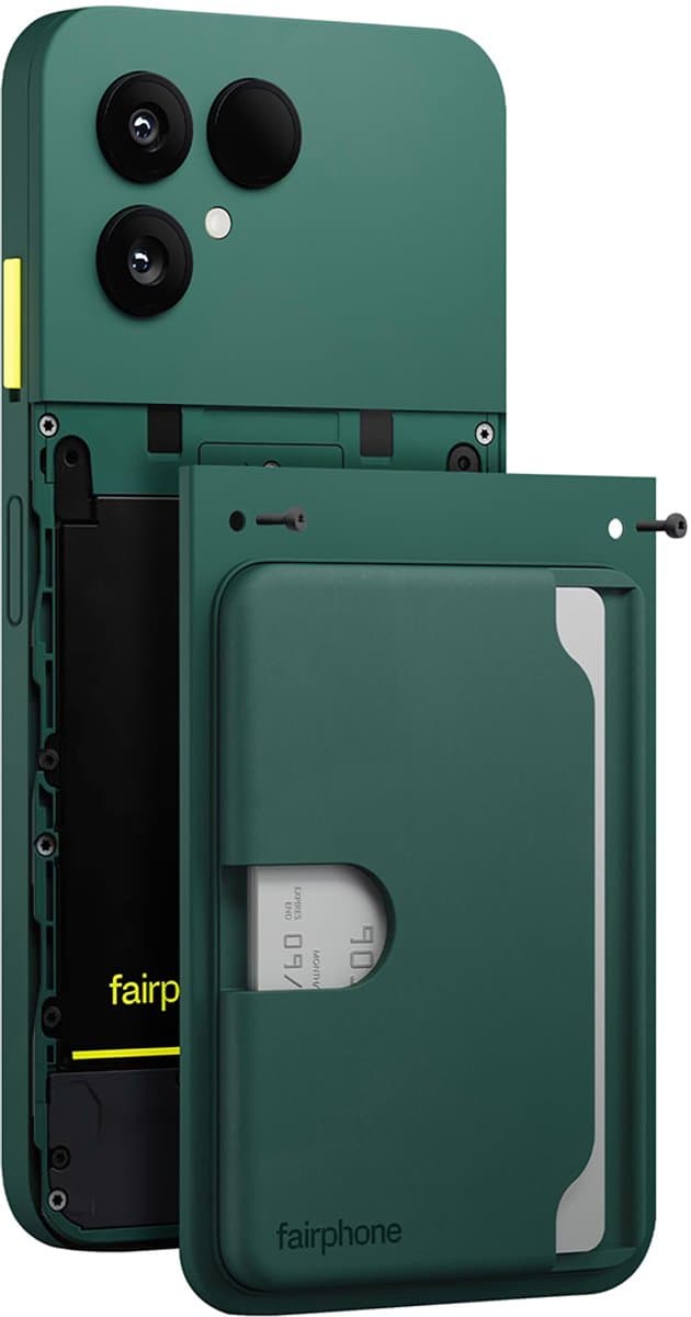 Fairphone 6 Stijlvolle en Duurzame Kaarthouder Forest Green
