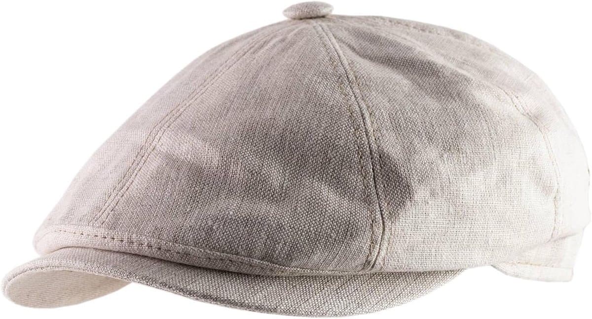 Platte Pet - Gatsby Stijl - Zomerse Mode - Gemaakt in Italië - 5.5 cm Vizier