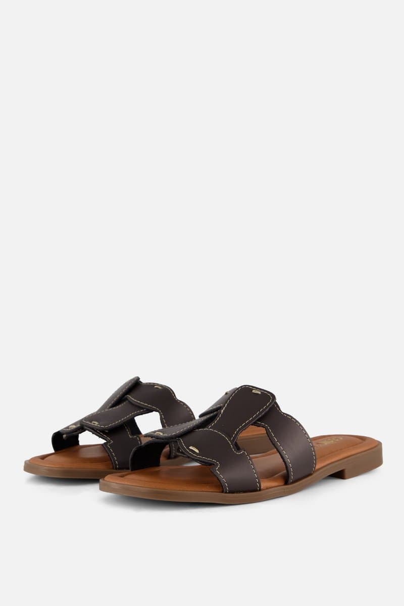 Cellini Slippers bruin Leer - Maat 41