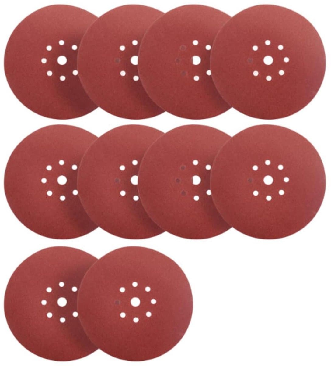 Schuurschijven Set 225 mm - 9 Gaten Klittenband Schuurpapier voor Vleugelscheuren en Plafondschuurmachines