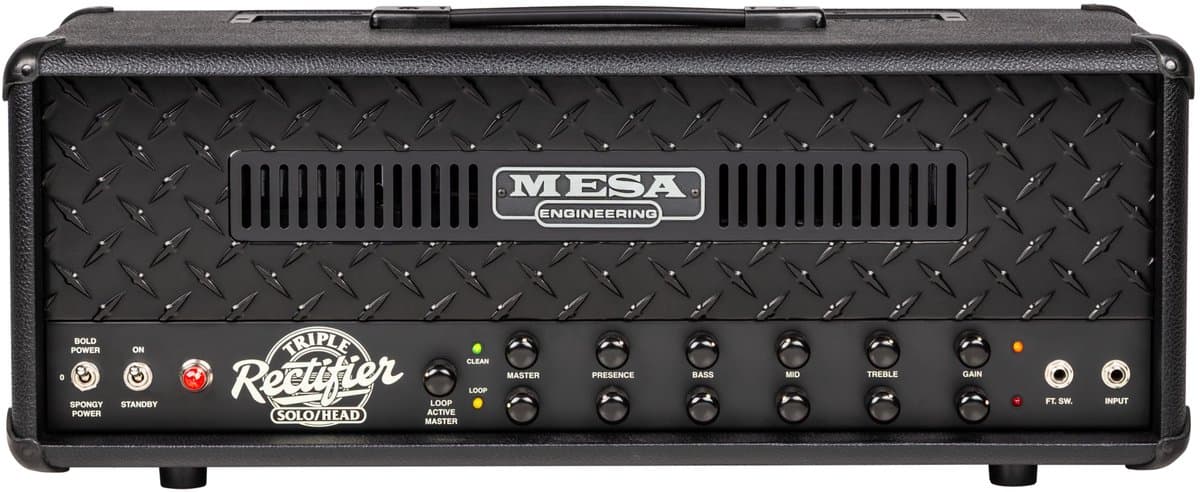 Mesa Boogie Triple Rectifier 90s 2-Channel Blackout - Buizenversterker top voor elektrische gitaar