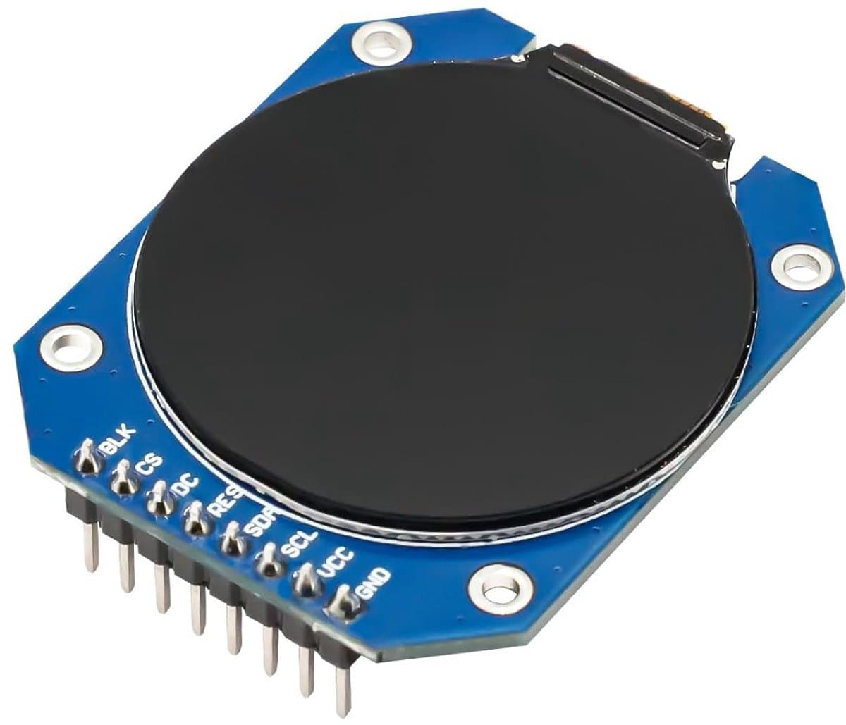 1.28 inch Rond TFT Display 240x240 Resolutie SPI Interface voor Arduino Projecten