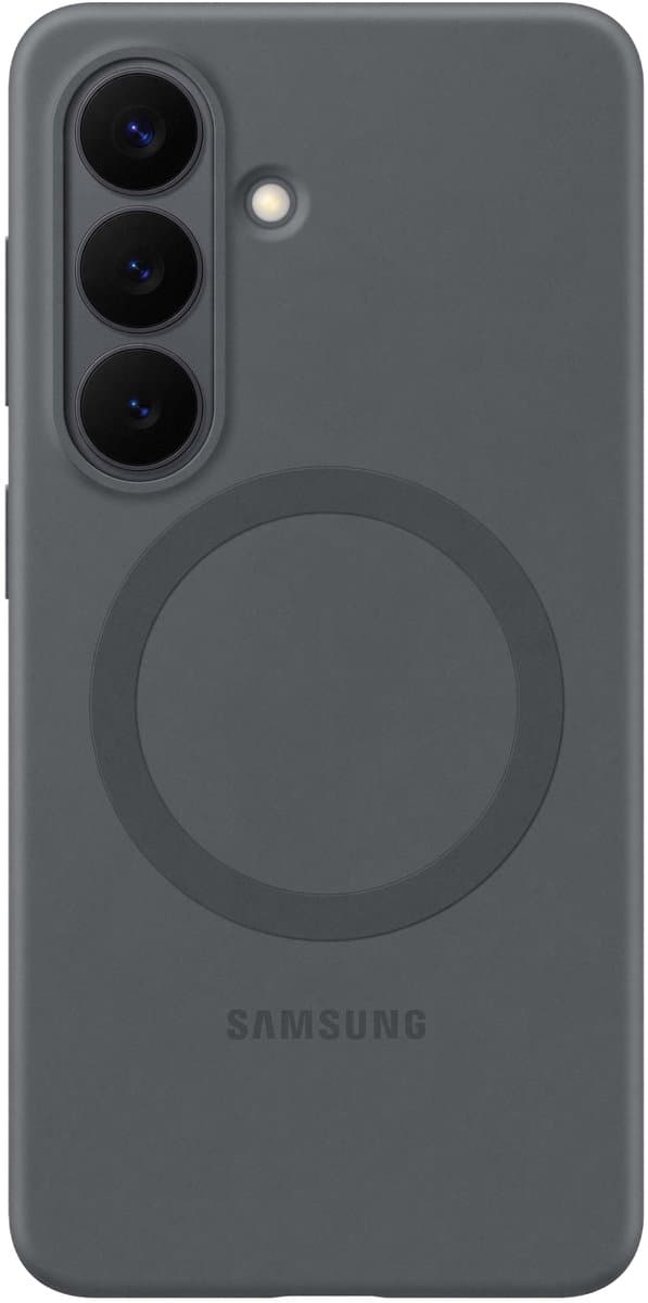 Samsung Galaxy S26 Plus Siliconen Back Cover met Magneet Zwart