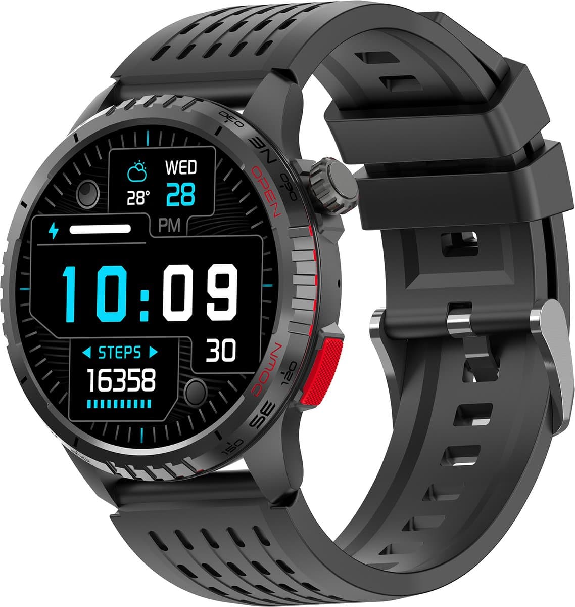 Denver Smartwatch - AMOLED - Bluetooth - 100 sportmodi - Hartslagmeter - Volledige belfunctie - Android iOS - SWG345