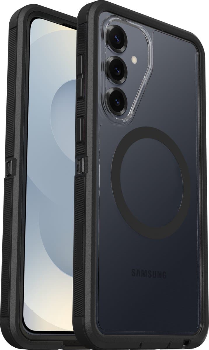 Otterbox Defender Samsung Galaxy S26 Plus Back Cover met Magneet Transparant Zwarte Rand