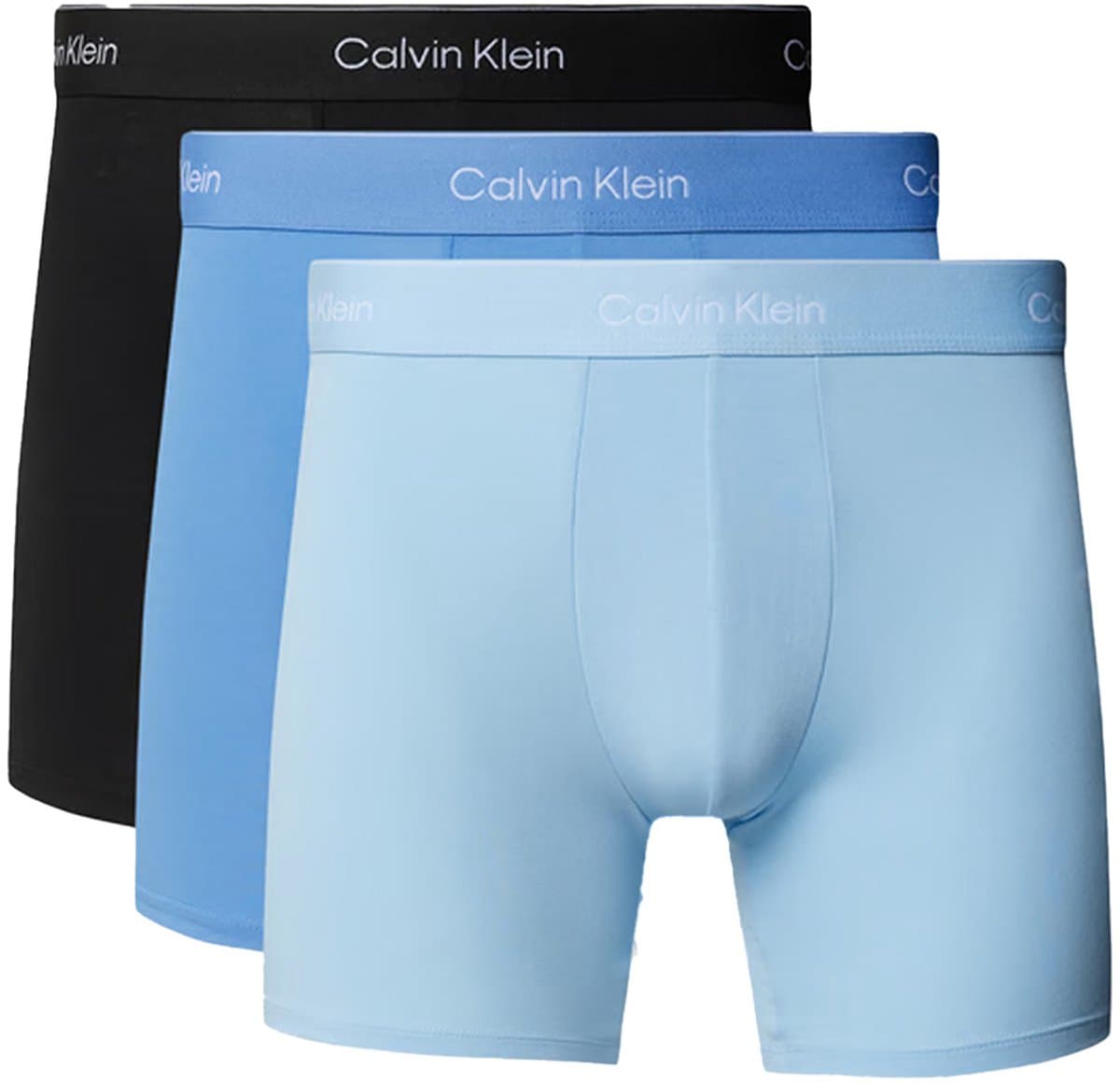 Calvin Klein boxer brief 3PK W8O zwart/gletsjer/blauwe klokkenbloem heren M
