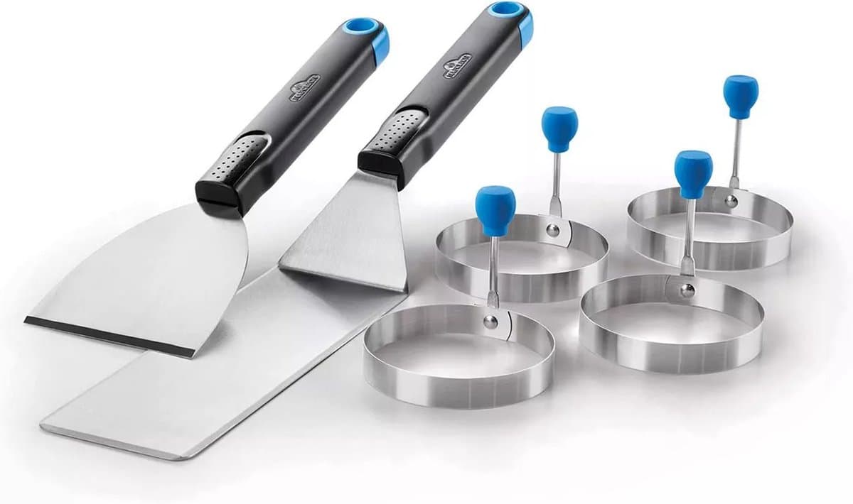Breakfast kit (4 universele ringen en 2 plancha spatels)