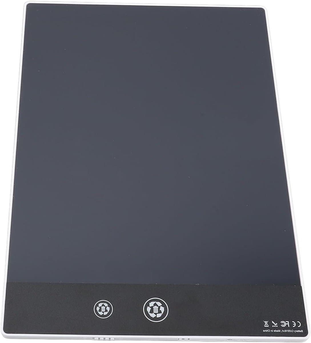 LCD Schrijftablet - Tekentablet Krabbelbord - Aantekeningen Maken Tekenen - Dubbel Scherm Hoge Nauwkeurigheid - 9.5 Inch - Wit