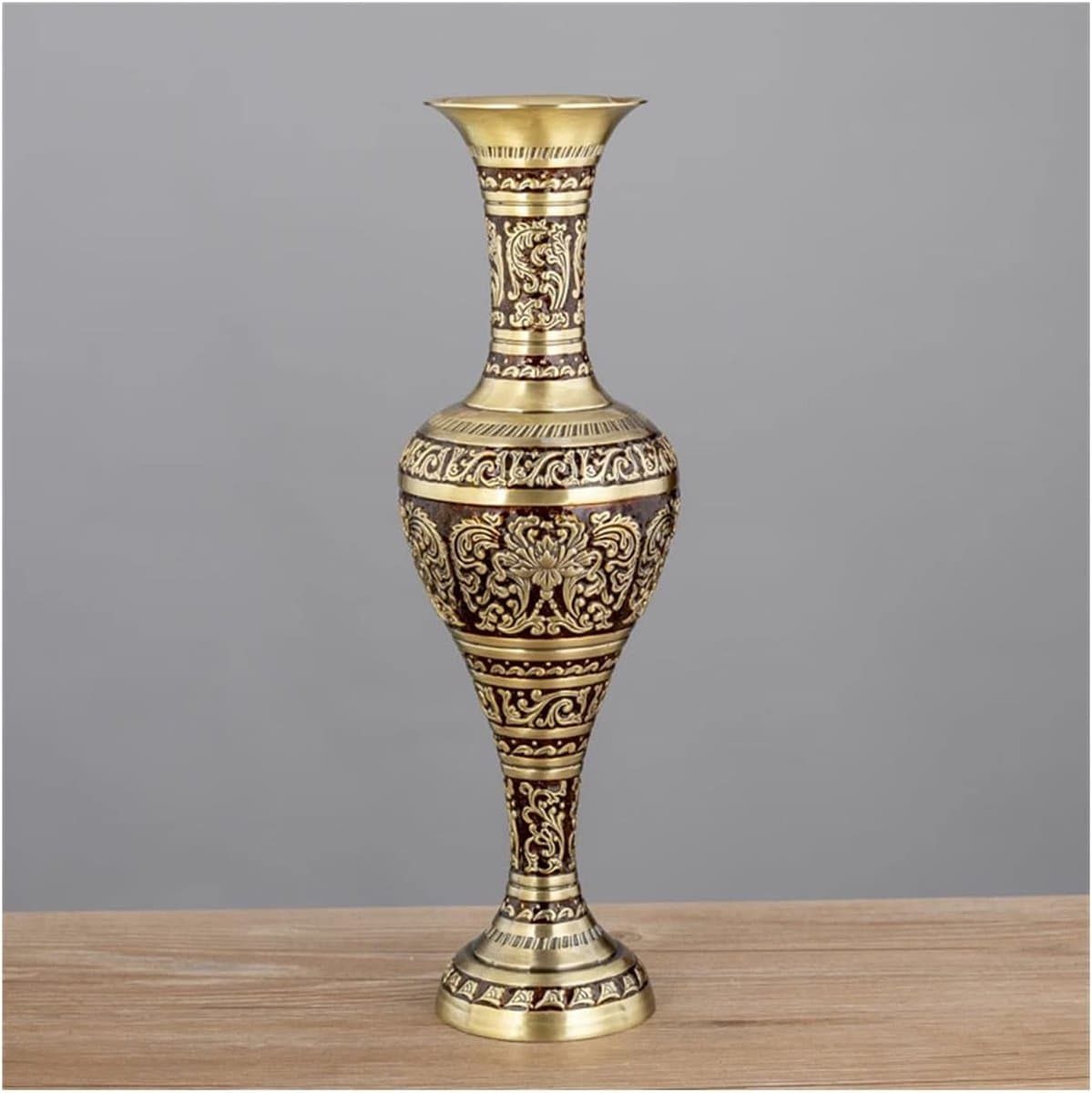 Decoratieve Vaas - Bloemenhouder - Woonkamer Decoratie - Zinklegering Materiaal - Niet gespecificeerd - Groen Brons