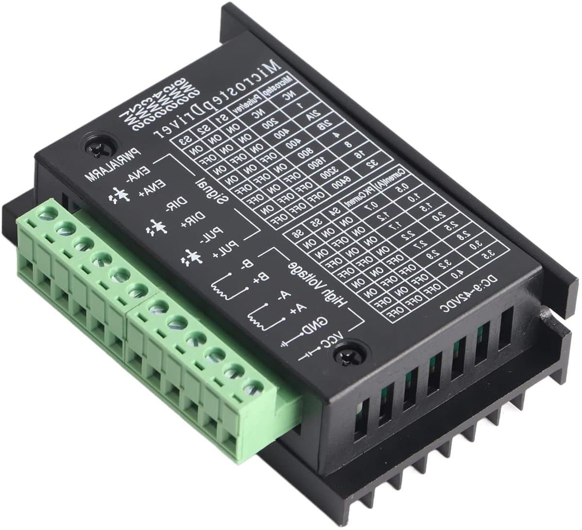 Stappenmotor Driver - Motor Controller Module - 3D Printen - 32 Micro Step - 9-40V DC - Zwart
