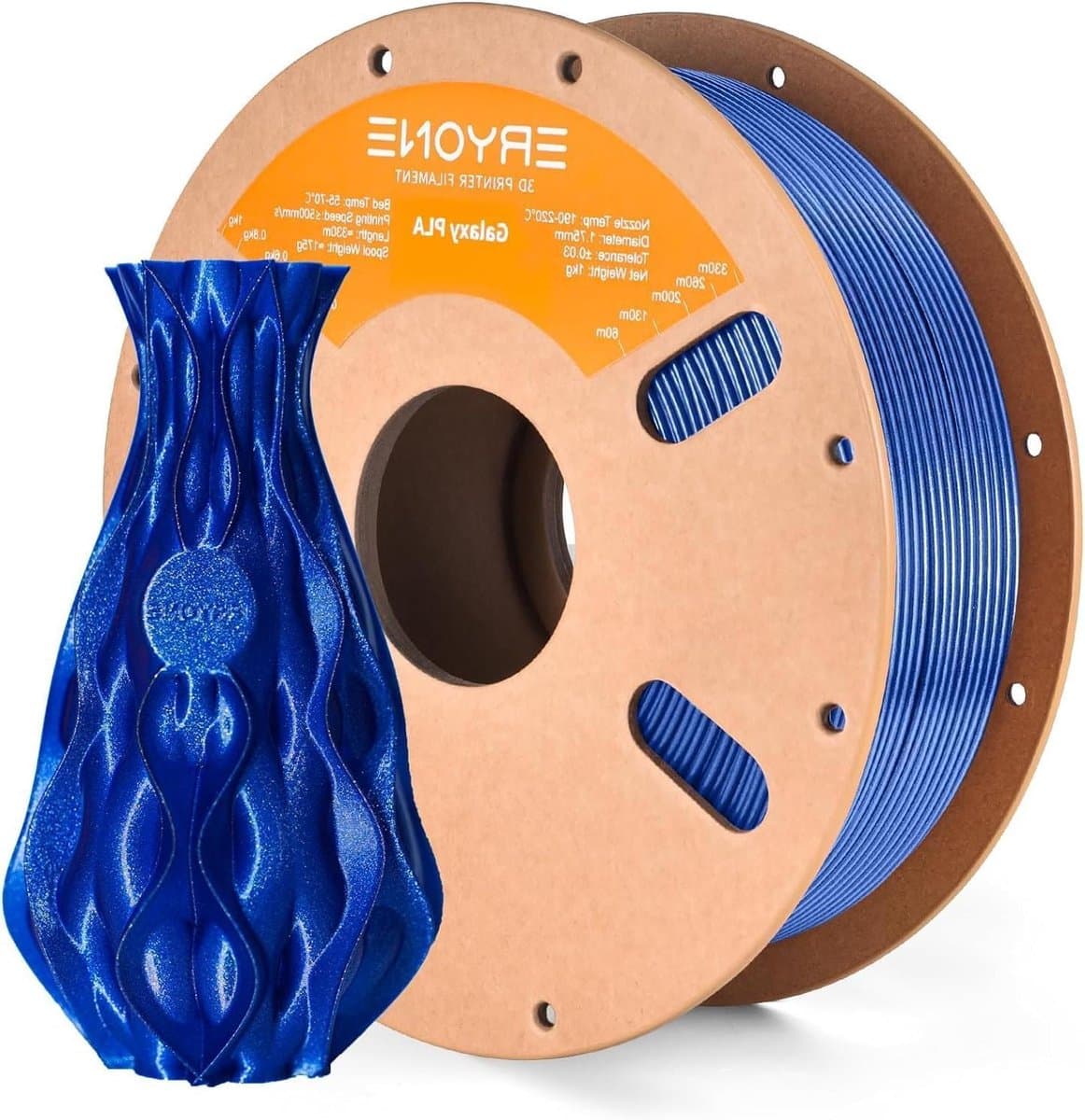 3D Printer Filament - PLA Filament - Huis Printen - Sparkly Galaxy Glitter - 1kg Spool - Blauw