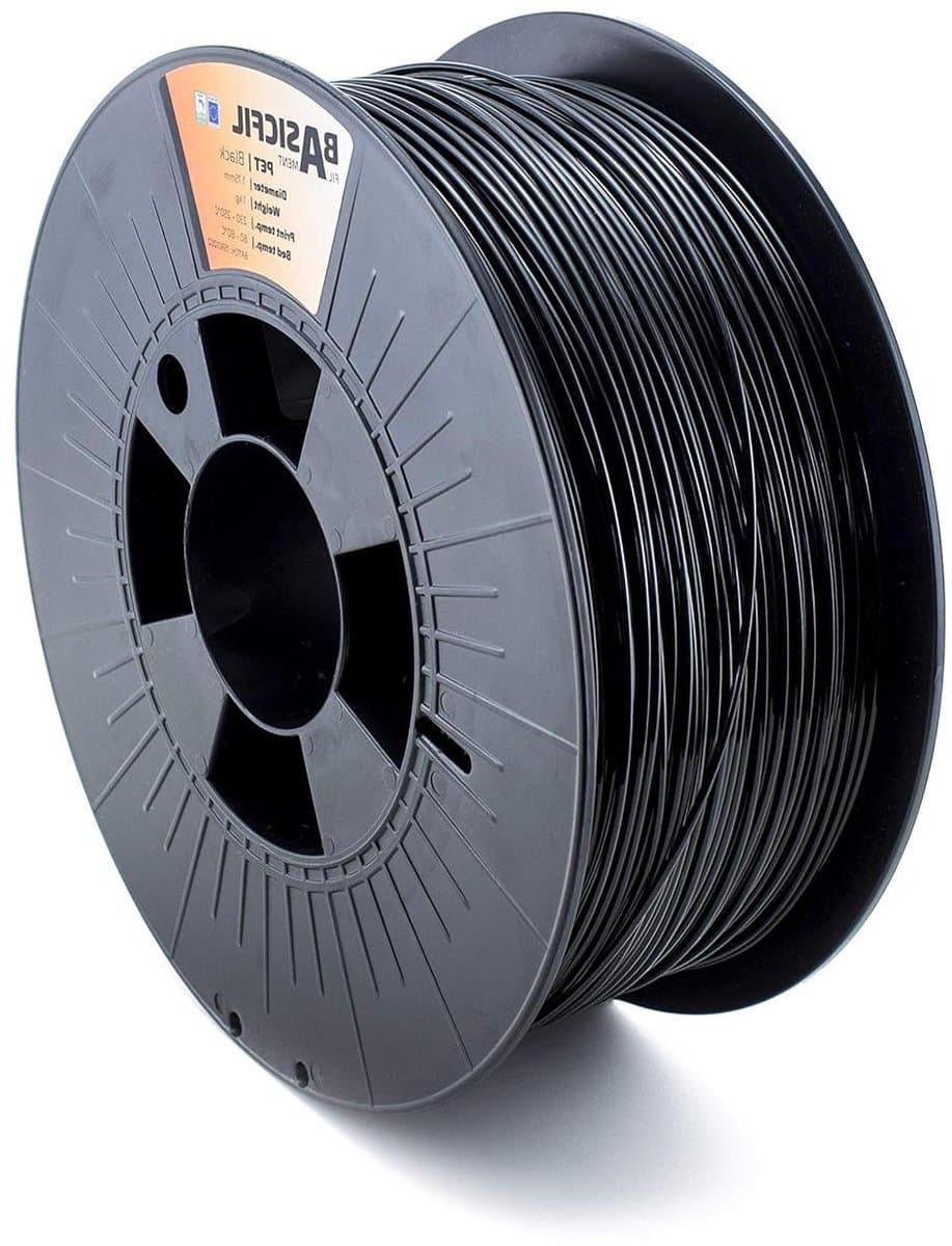 3D-printerfilament PETG - Printdraad Filament - 3D-prints Maken - Voedselveilig Geurneutraal - 1 kg 175 mm - Zwart