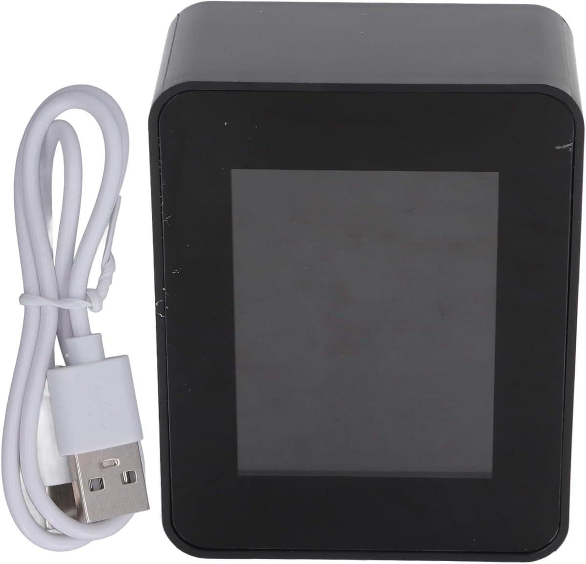 CO2-detector - Luchtkwaliteit monitor - Binnenlucht controleren - Realtime metingen - LCD display - Zwart