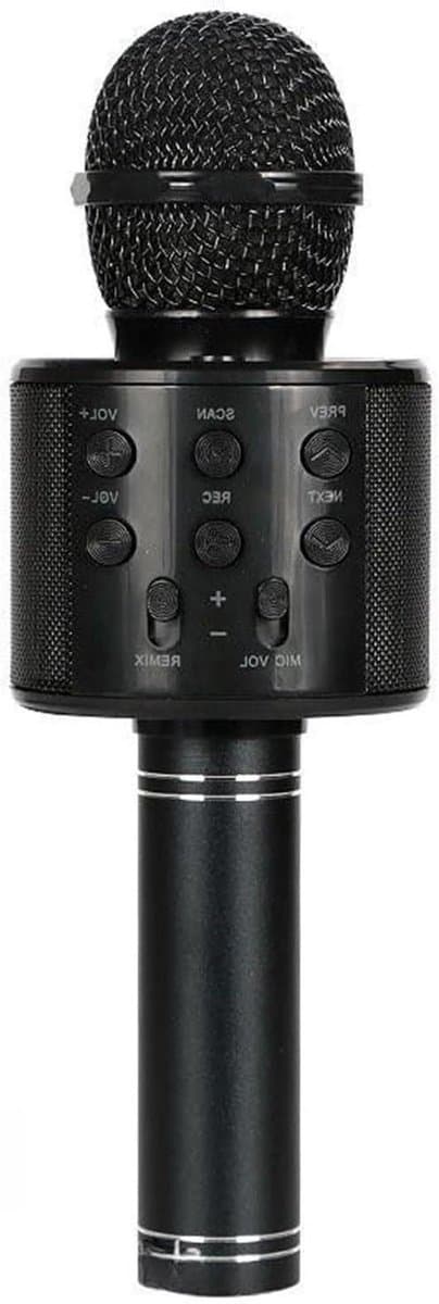Karaoke Microfoon - Draadloze Speaker - Muziek Zingen - Verstelbaar Volume - 10m Bereik - Zwart