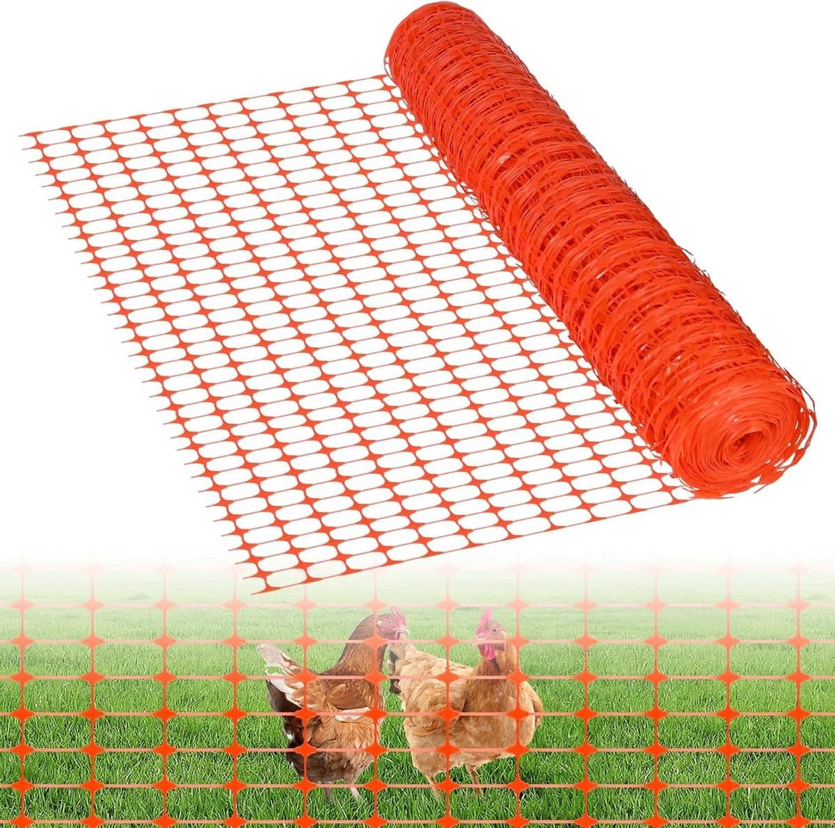 Beschermnet Kunststof - Afsluitnet Waarschuwingshek - Tuin Afbakenen - Zacht en Snijdbaar - 30M x 3 Rollen - Oranje