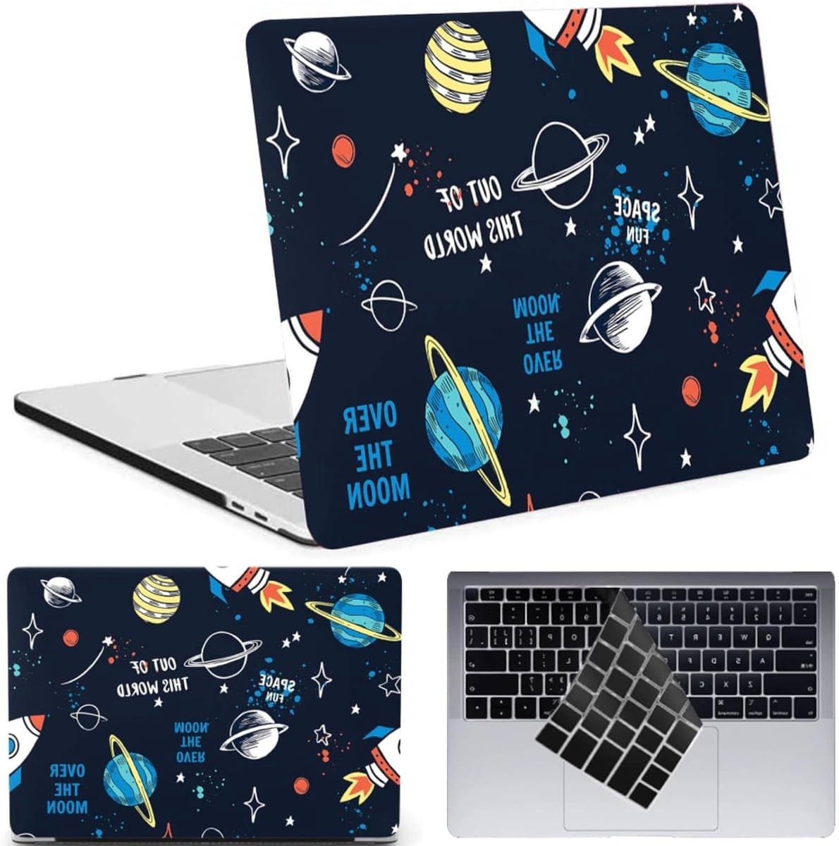 Laptophoes - Beschermhoes - Laptop Beschermen - Op maat gemaakt - 13 inch - Ruimteplaneet