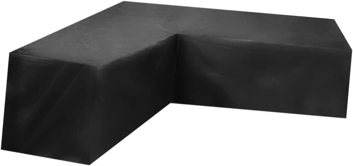 Waterdichte Sofa Cover - Bankhoes Terrasmeubilair - Bescherming Buitenmeubels - Met Trekkoord - 286x286cm - Zwart