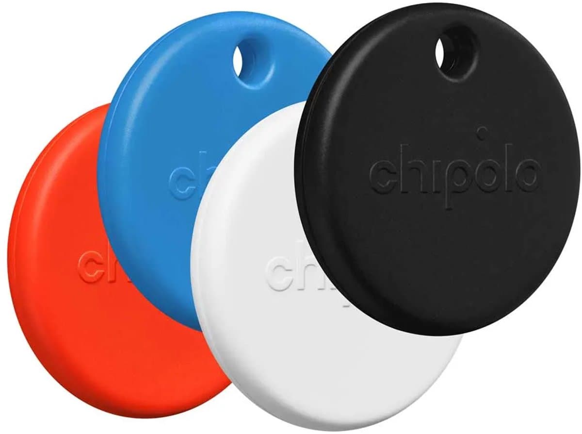 Chipolo POP 4-Pack Zwart, Wit, Rood, Blauw
