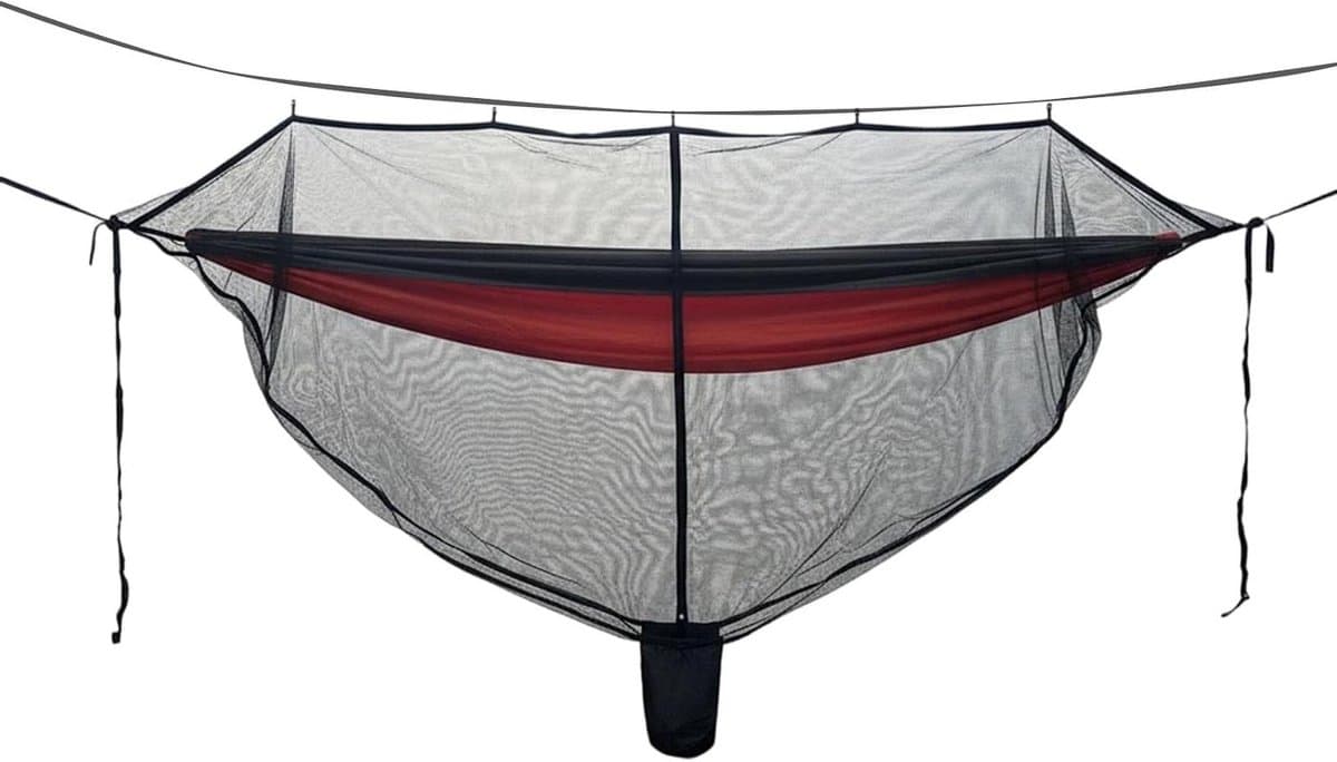 Hangmat Vliegennet - Camping Gaas - Bescherming Buiten - Hoge Dichtheid Mesh - 250x250 cm - Zwart