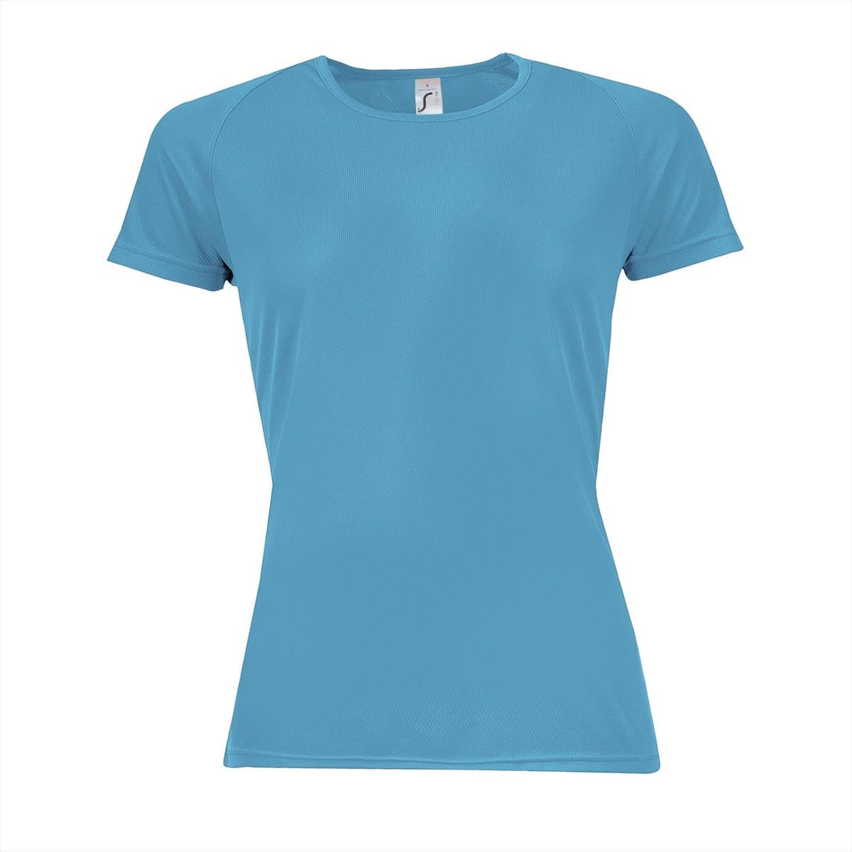 SOL'S Women´s Raglan Sleeves T Sporty L200 - Aqua - M