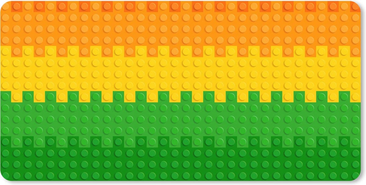 Muismat XXL 80x40 cm - Bureau onderlegger - Bureau mat Patoon - Regenboog - Bureaumat - Gaming mousepad xl - Bureaulegger groot - Computer deskmat