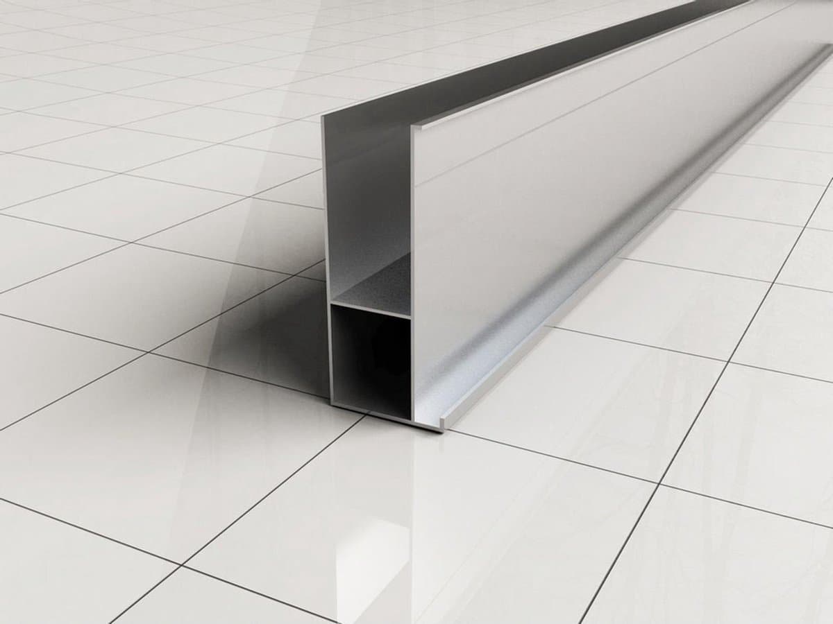 Wiesbaden Verbredingsprofiel Aluminium 3 x 202 cm - Chroom