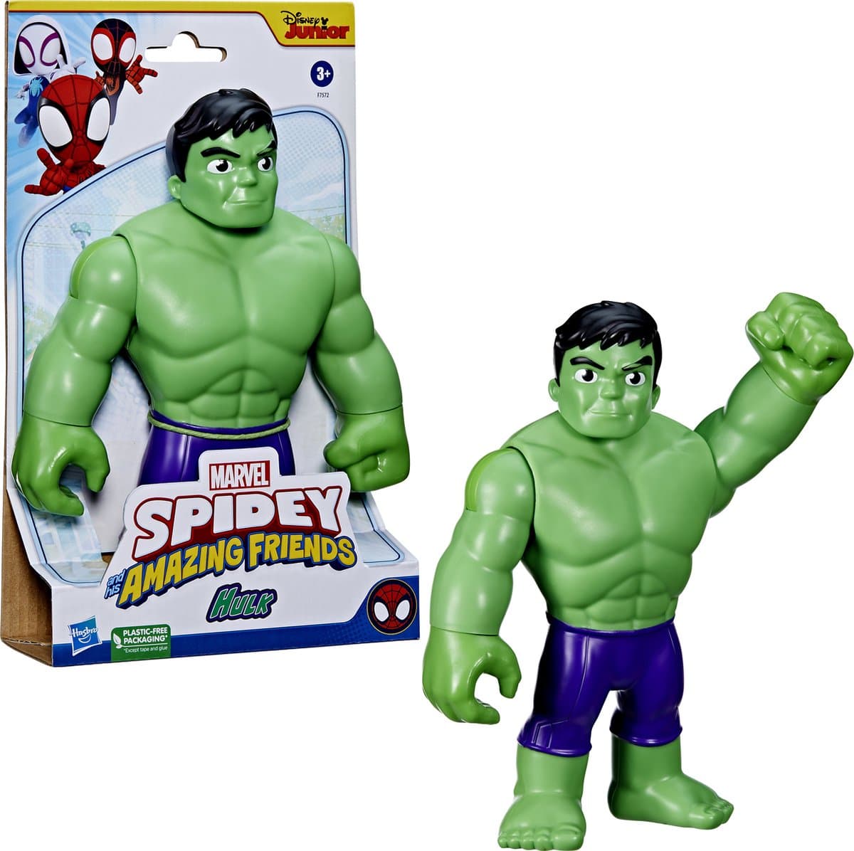 Hasbro Marvel Spidey zijn geweldige vrienden actiefiguur Hulk - 22,5 cm