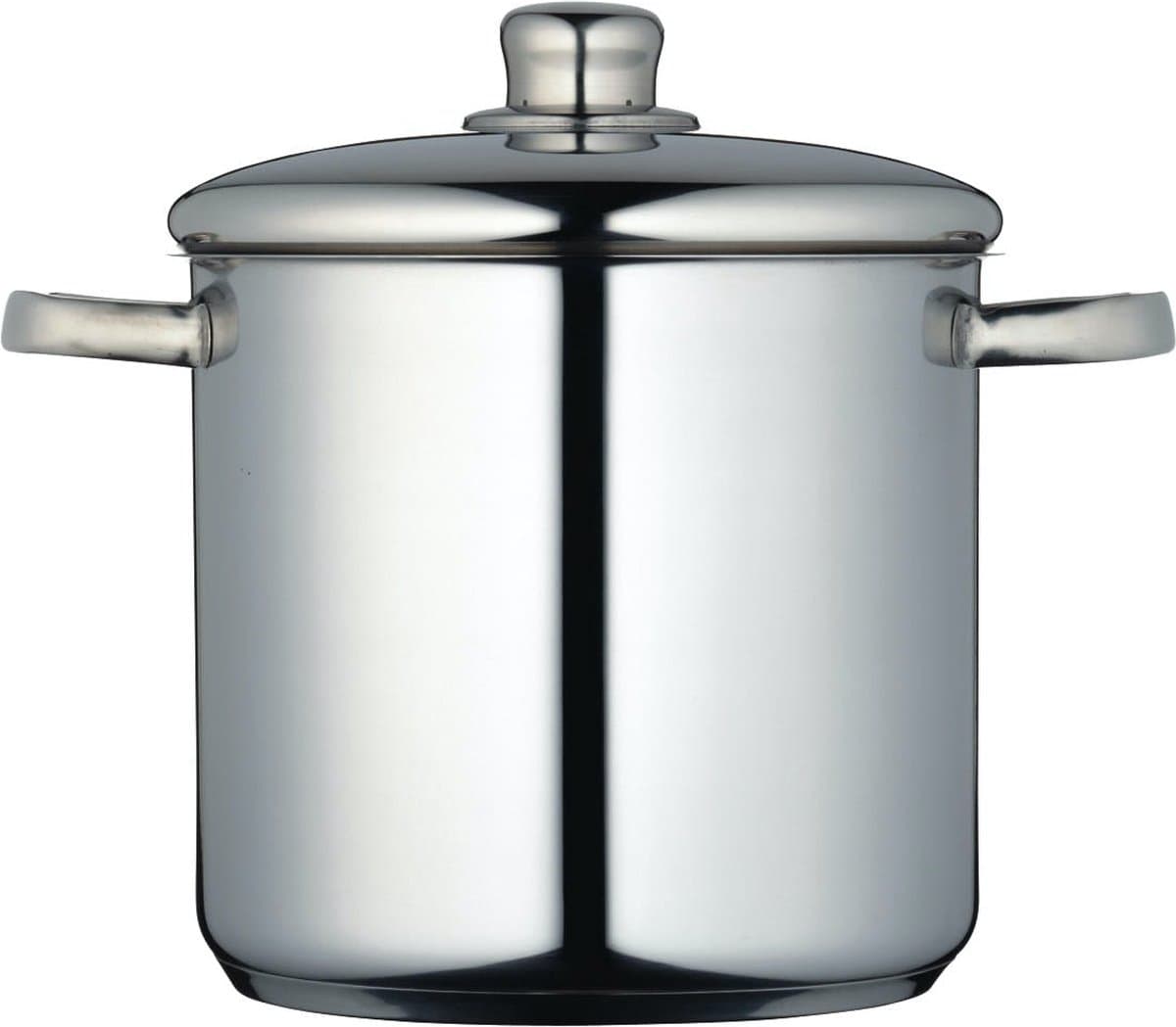 KitchenCraft MasterClass Soeppan met Deksel - Geschikt voor Inductie 5,5 Liter Roestvrij Staal