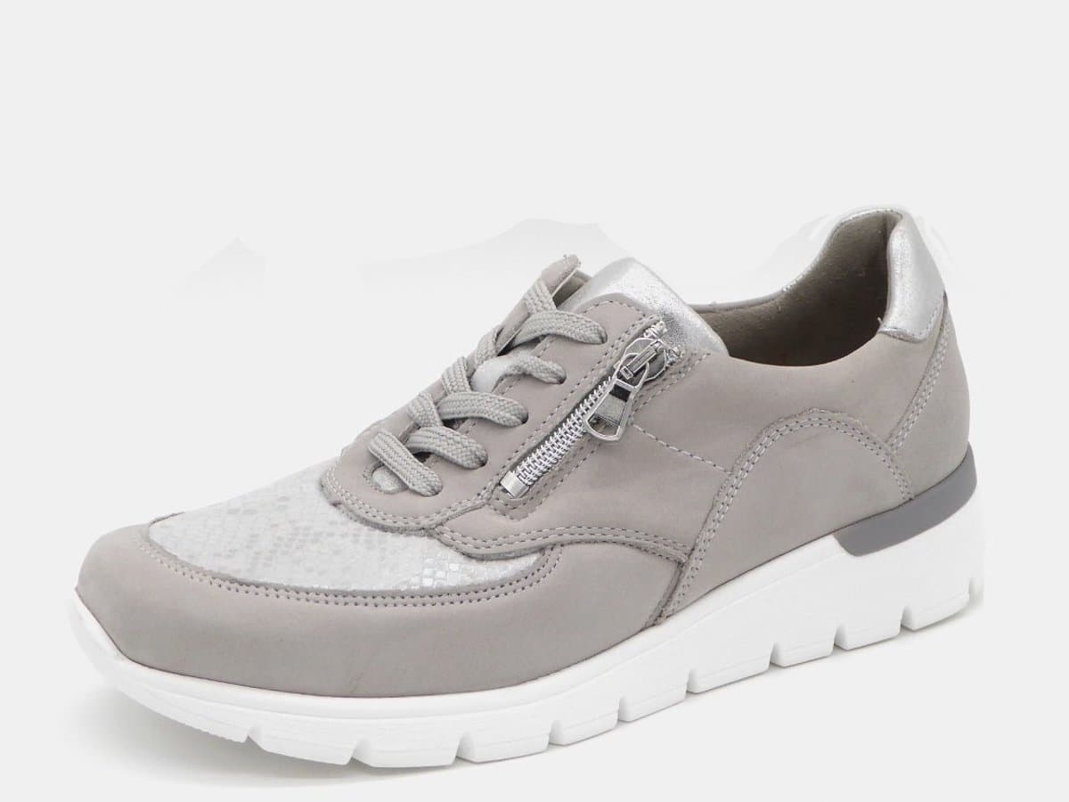 Waldläufer OrthoTritt Dames Sneaker - 626K02-321-013 Lichtgrijs - Wijdte K - Maat 7 (40.5)