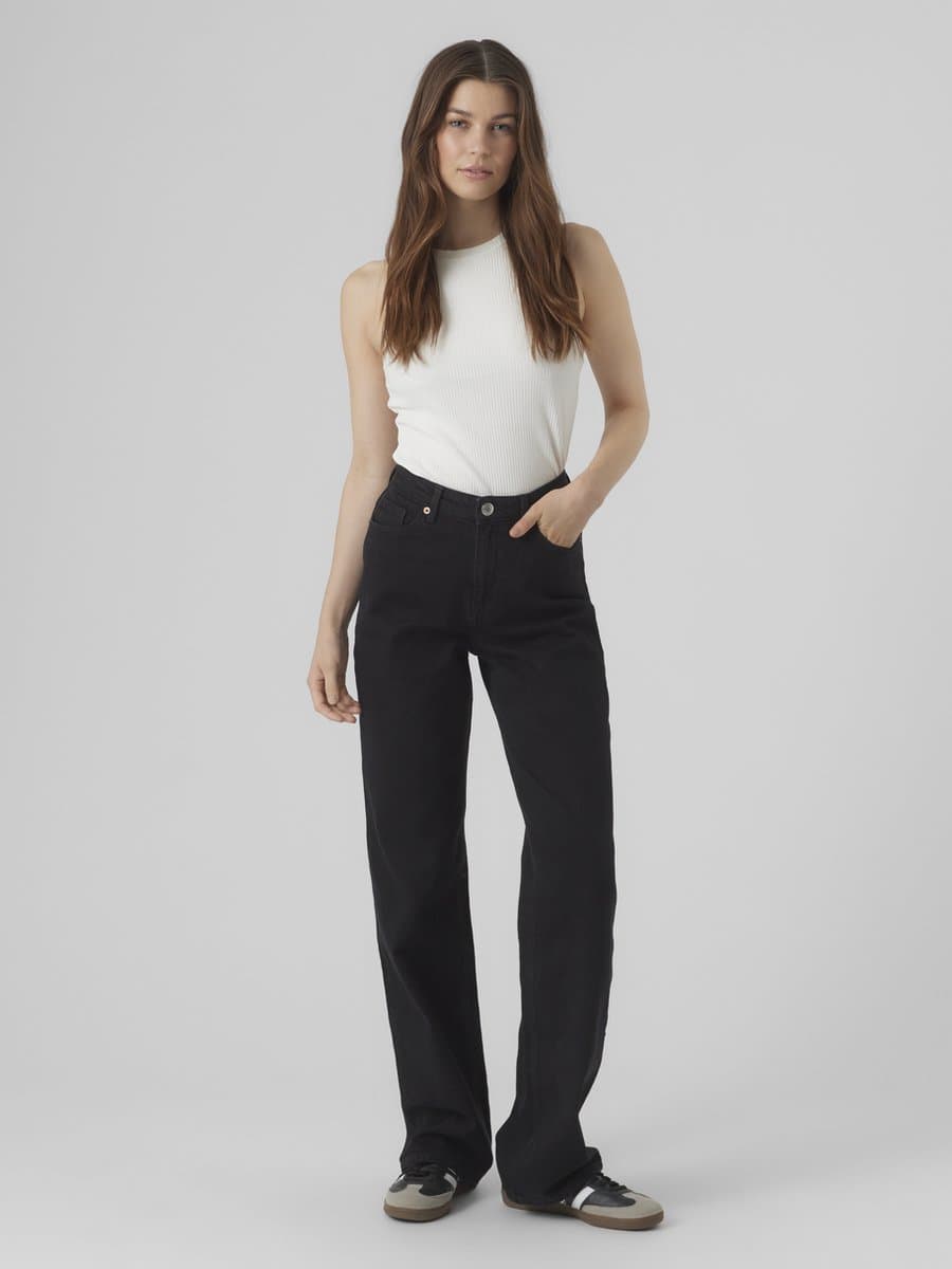 Vero Moda Tessa High Rise Wide Jeans Dames - Maat W27 X L32