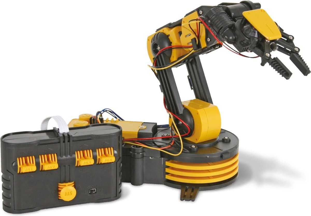 Educatieve bouwkit, robotarm, speelgoedrobot, STEM constructiespeelgoed