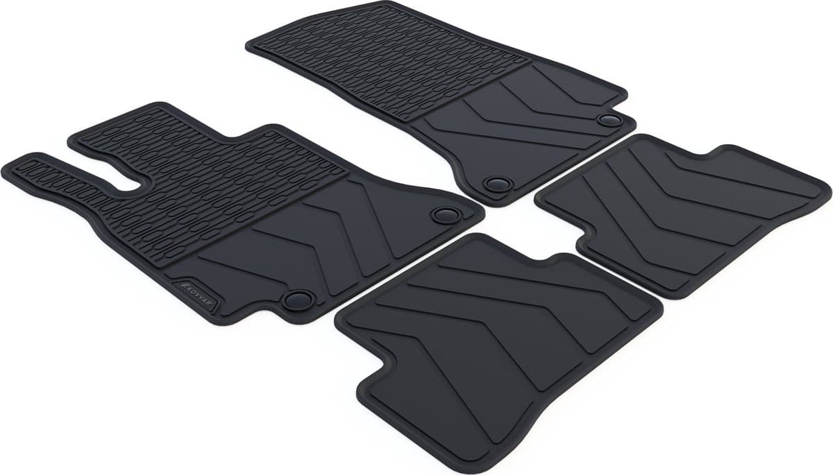 Rubber Automatten geschikt voor Mercedes C-Klasse W205/S205 - 2014-2021 - 4-delig - Uitvoering: Limousine / Estate